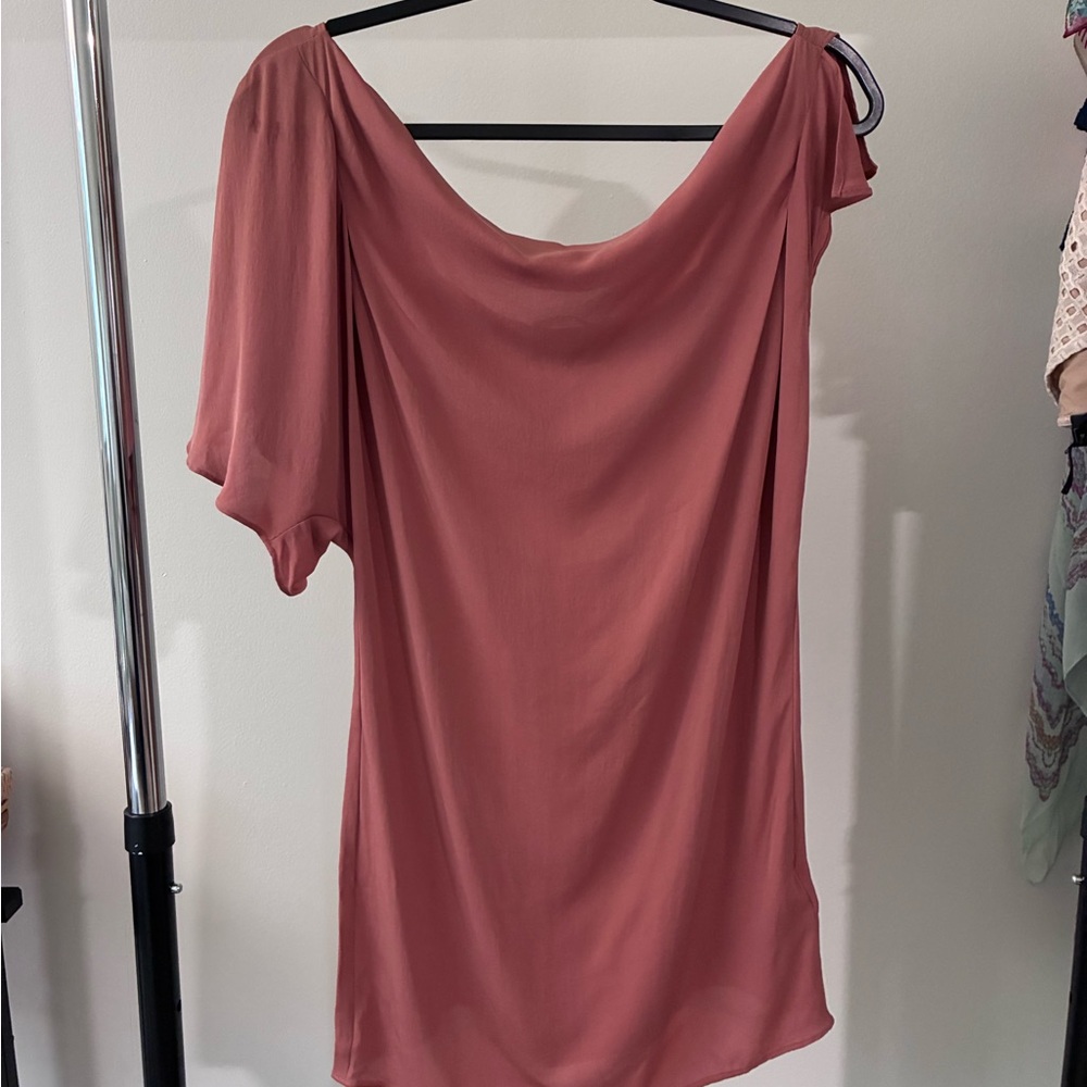 LIU.JO 100% silk top Dusty Rose